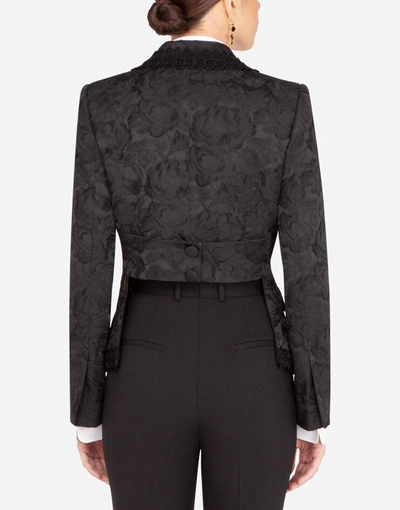 Shop Dolce & Gabbana Single-breasted Brocade Jacket