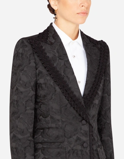 Shop Dolce & Gabbana Single-breasted Brocade Jacket