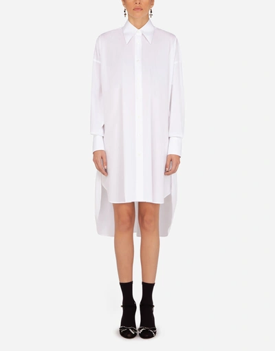 Shop Dolce & Gabbana Oversized Poplin Shirt