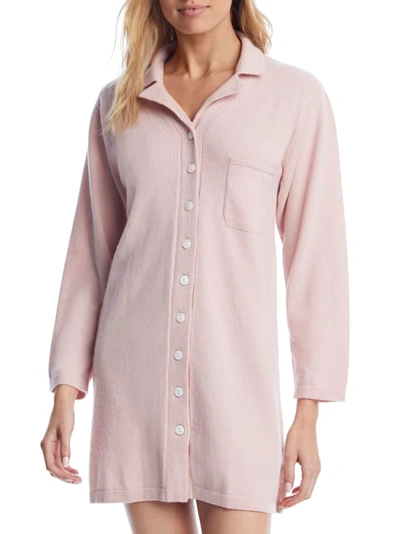 Shop Arlotta Cashmere Sleep Shirt In Blush