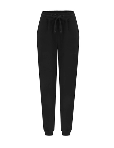 Shop Jenesequa Logo-embroidered Sweatpants In Black