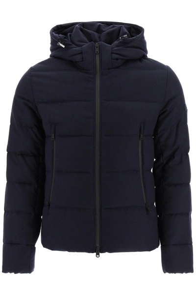 Shop Tatras Agordo Wool Down Jacket In Dark Navy (blue)