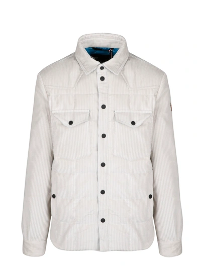 Shop Moncler Gelt Velvet Jacket In White