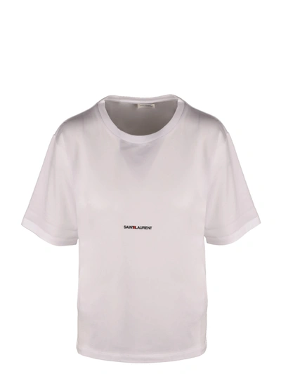 Shop Saint Laurent Crew Neck Tshirt