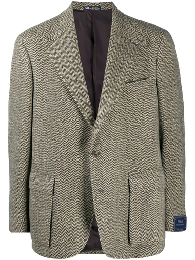 Polo Ralph Lauren Rl67 Regular Fit Herringbone Jacket - 150th Anniversary  Exclusive In Black | ModeSens