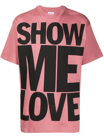 Shop Honey Fucking Dijon Graphic-print Cotton T-shirt In Pink