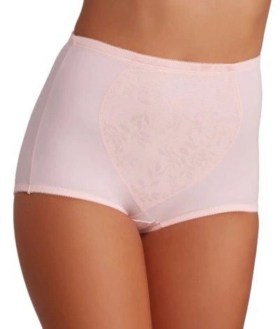 Shop Bali Tummy Panel Firm Control Brief 2-pack In Jacquard Pink