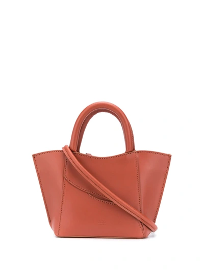 Shop Atp Atelier Leuca Mini Bag In Brown