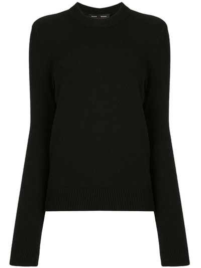 Shop Proenza Schouler Raglan Sleeves Eco Cashmere Jumper In Black