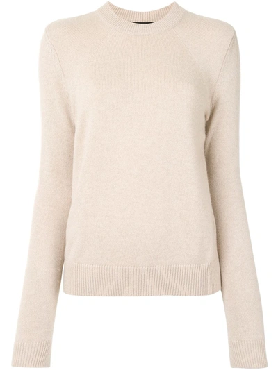 Shop Proenza Schouler Raglan Sleeves Eco Cashmere Jumper In Brown