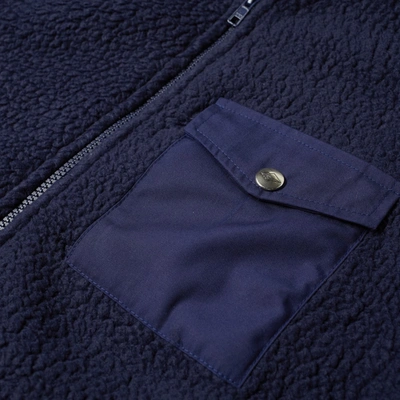 Shop Battenwear Warm-up Fleece In Blue