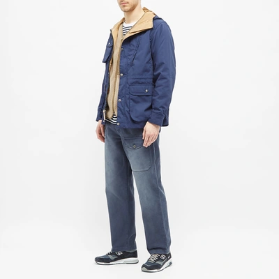 Shop Battenwear Travel Shell Parka In Blue