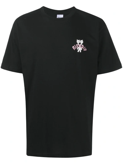Shop Ripndip Spock Graphic-print Cotton T-shirt In Black