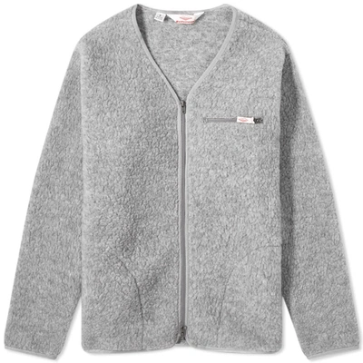 Shop Battenwear Lodge Cardigan In Grey