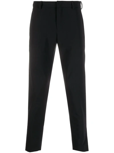 Shop Pt01 Cropped Tailored Trousers In Black