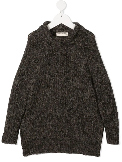 Shop Anja Schwerbrock Loroni Wool-blend Jumper In Grey