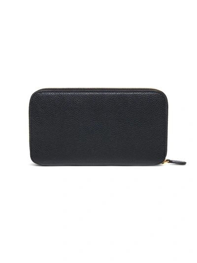 Shop Balenciaga Cash Continental Wallet In Black