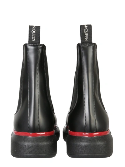 Shop Alexander Mcqueen Chelsea Hybrid Boots In Black