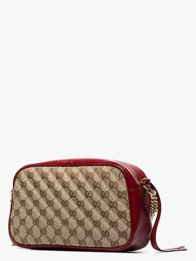 Shop Gucci Brown Gg Marmont Camera Bag In Neutrals