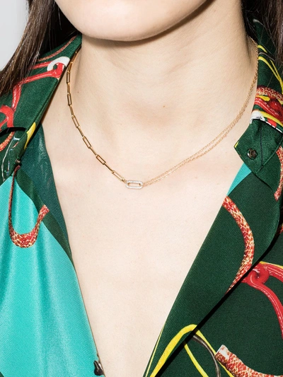 Yvonne Léon 18k Yellow Gold Diamond Link Choker Necklace In Gold