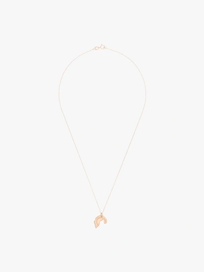 Shop Alighieri 9k Rose Gold Odyssey Necklace In Pink