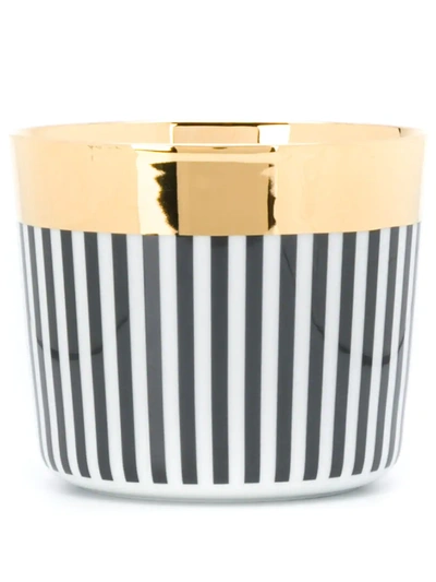 Shop Fürstenberg Striped Cup In Black