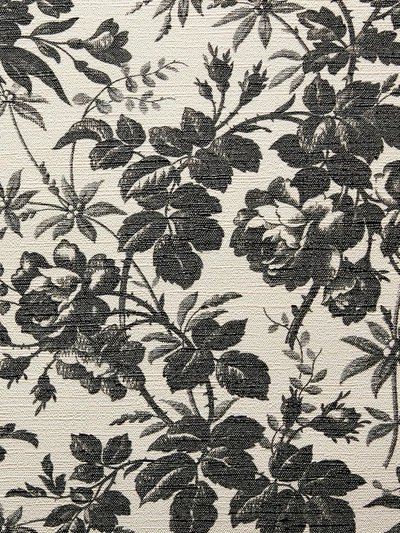 Shop Gucci Herbarium Print Wallpaper In Black