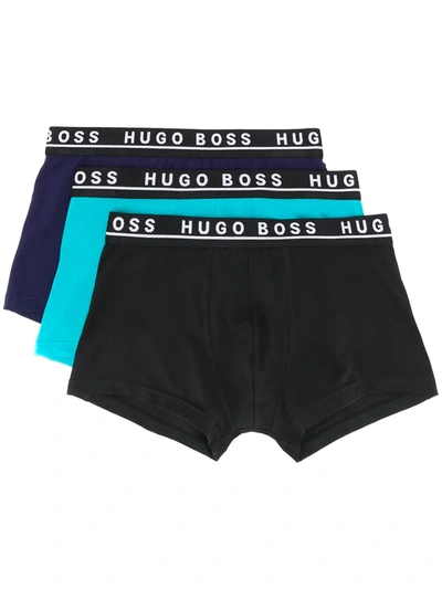 Shop Hugo Boss Boxer Briefs 3-pack In Blue