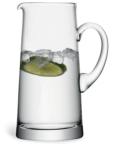 Shop Lsa International Glass Bar Jug (25cm) In Neutrals