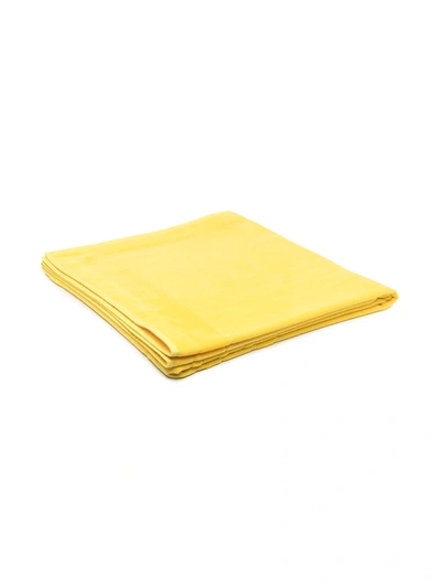 Shop Balmain Logo Motif Bath Towel In Yellow