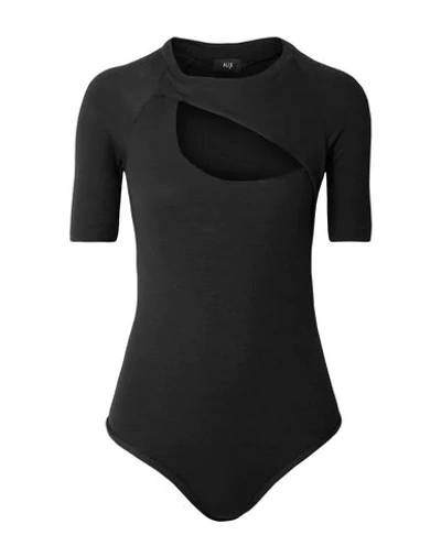 Shop Alix Nyc Bodysuits In Black