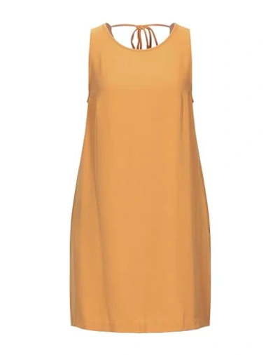 Shop Ottod'ame Short Dress In Apricot