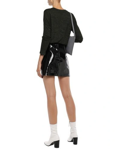 Shop Rag & Bone Woman Mini Skirt Black Size 27 Pigskin