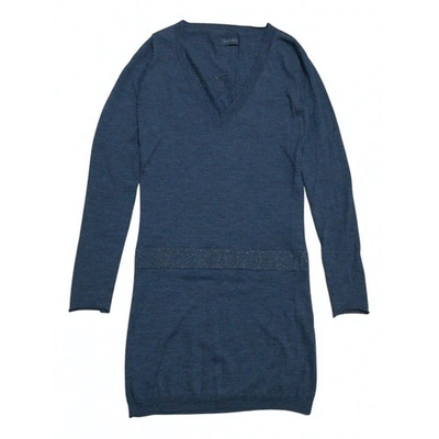 Pre-owned Zadig & Voltaire Wool Mid-length Dress In Blue
