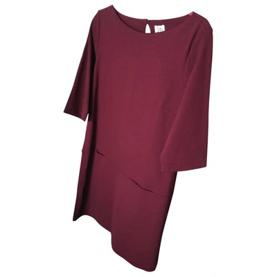 Pre-owned Siyu Mid-length Dress In Burgundy