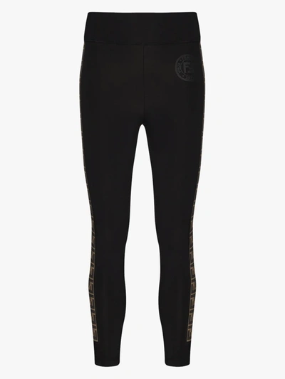 Shop Fendi Rama Performance Leggings In Black