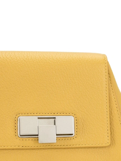 Shop Bottega Veneta Grained-texture Leather Belt Bag In Yellow