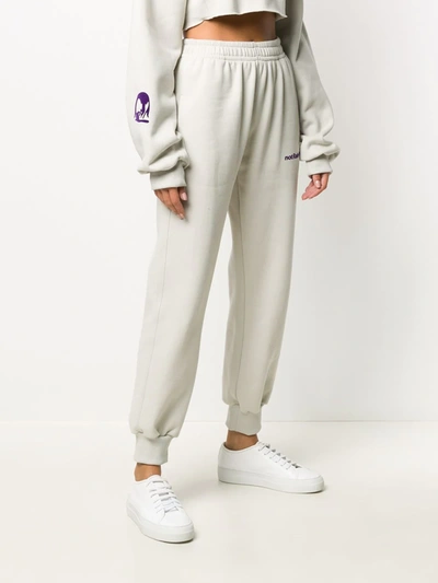 Shop Styland Tapered-leg Track Pants In Grey