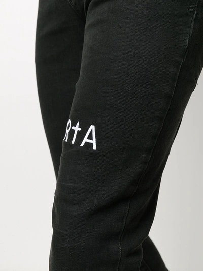 Shop Rta Low-rise Skinny Jeans In Black