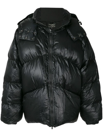 Shop Mastermind Japan Oversized Puffer Jacket In Black