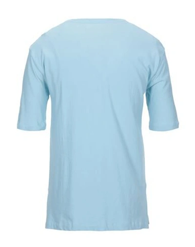 Shop Laneus T-shirts In Sky Blue