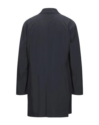 Shop Kired Overcoats In Dark Blue