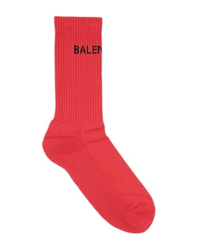 Shop Balenciaga Short Socks In Red