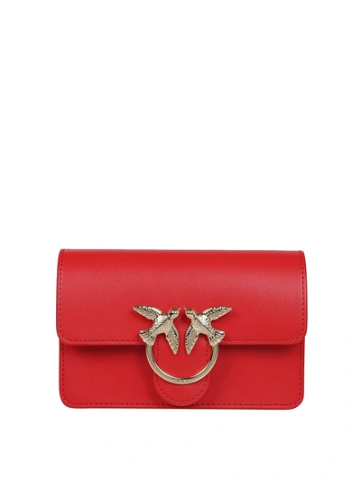 Shop Pinko Love Baby Icon Simply Bag In Red