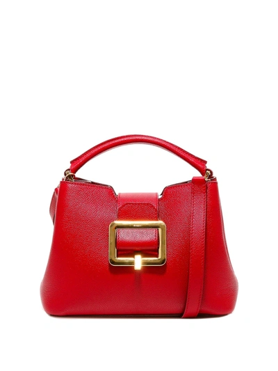 Shop Bally Jorah Hand Bag With Gold Hardware In Red