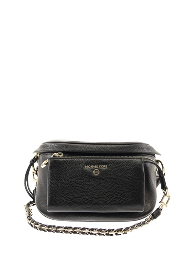 Shop Michael Kors Slater Medium Sling Pack In Black