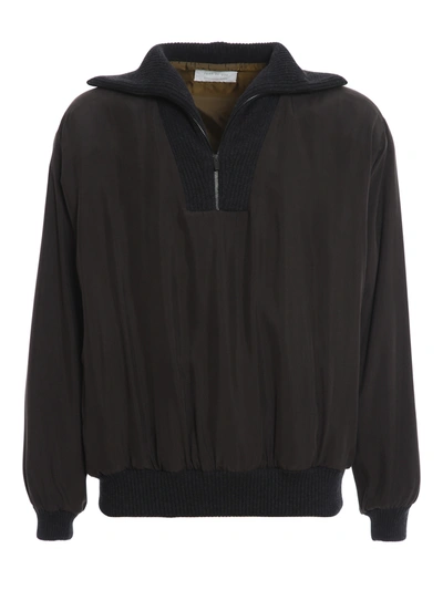 Shop Ermenegildo Zegna Sweatshirt-style Anorak In Dark Grey