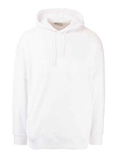 Shop Givenchy Branded Hoodie In White