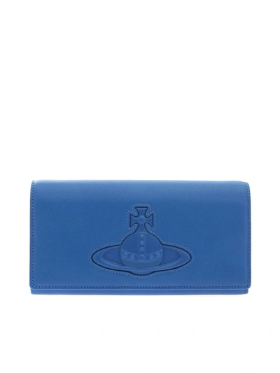 Shop Vivienne Westwood Wallet In Light Blue