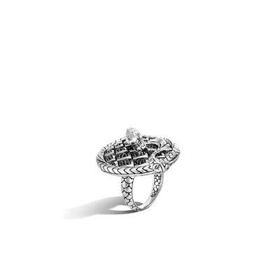 John Hardy Legends Naga Pavé Cocktail Ring In Blue Sapphire